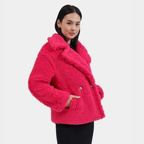 UGG Jackets & Blazers - UGG - Short Gertrude Teddy Coat - -L-NWT 💕🧸🧸💕